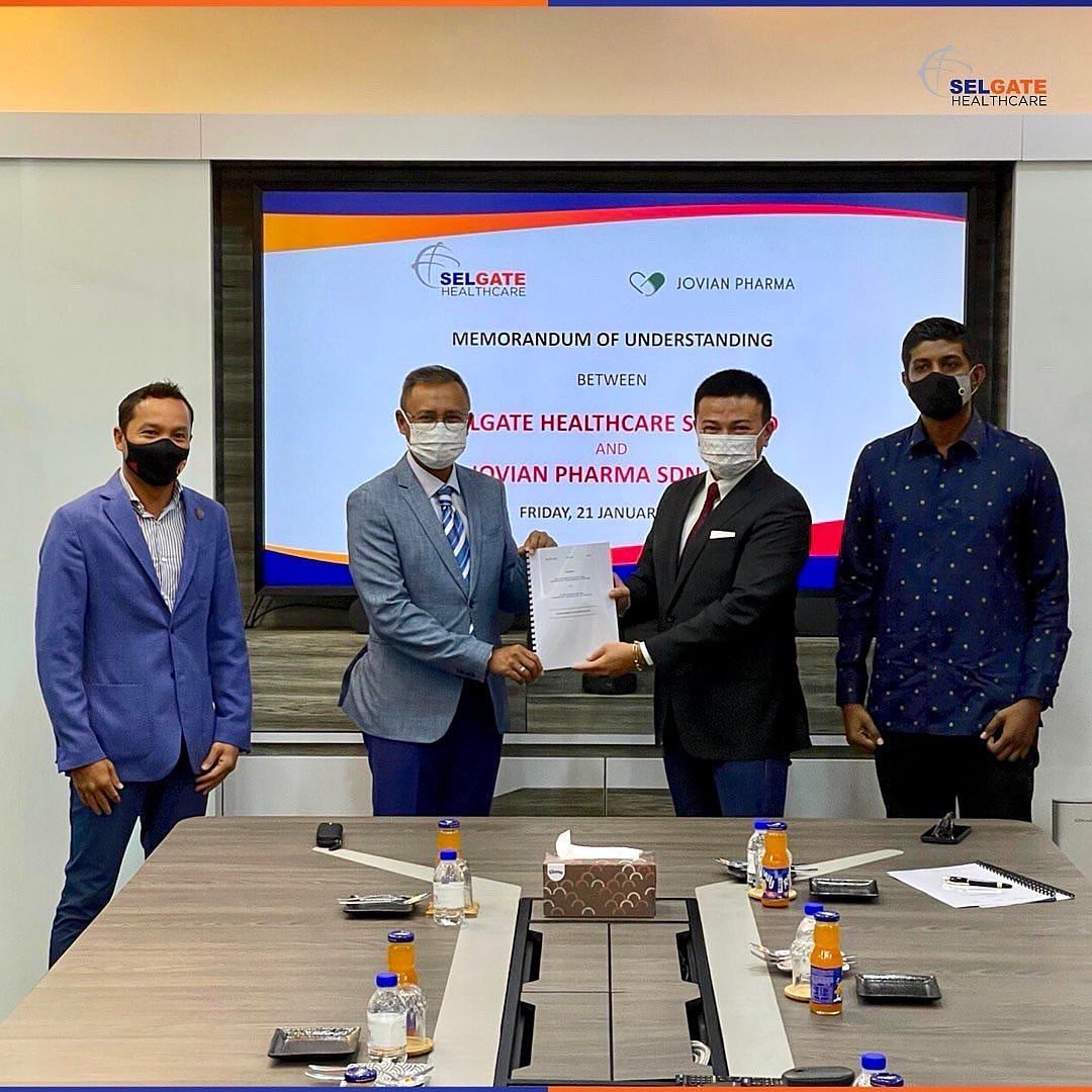 SELGATE HEALTHCARE SDN BHD SIGNS MOU WITH JOVIAN PHARMA SDN BHD