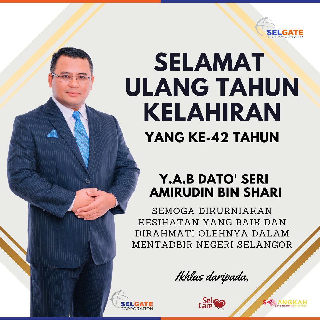 SELAMAT MENYAMBUT ULANG TAHUN KELAHIRAN YAB DATO’ MENTERI BESAR