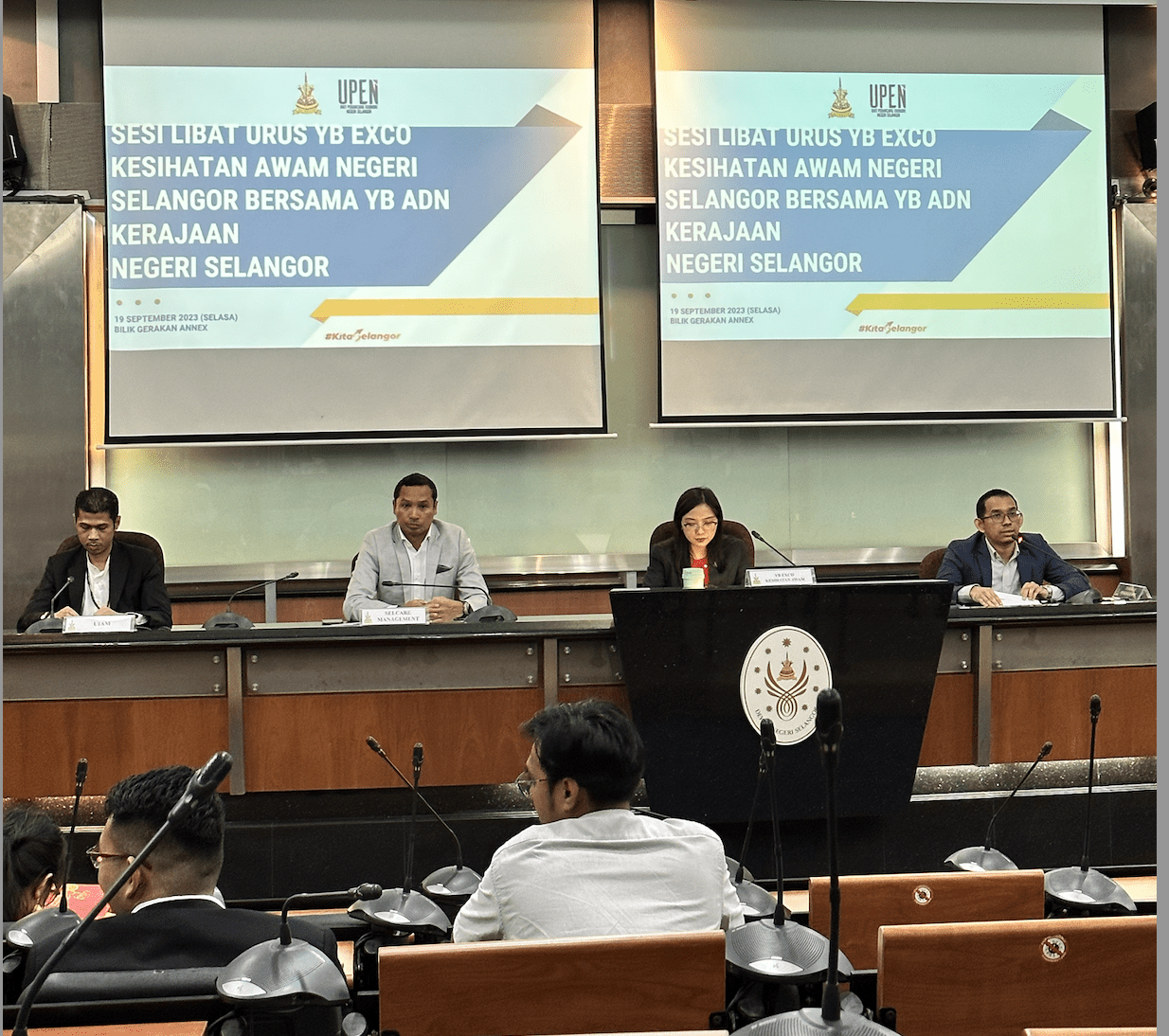 Sesi Libat Urus bersama YB Exco Kesihatan Awam Negeri Selangor dan YB ADUN dari Kerajaan Negeri Selangor